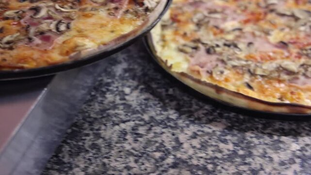 Ready Pizza in Trays Italian Fast Food Restaurant Overview