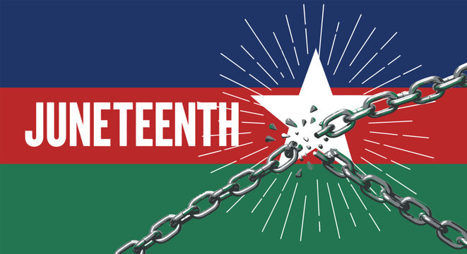 Juneteenth freedom celebration background