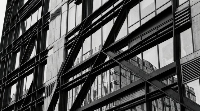 Modern Architecture Abstract Geometric Detail