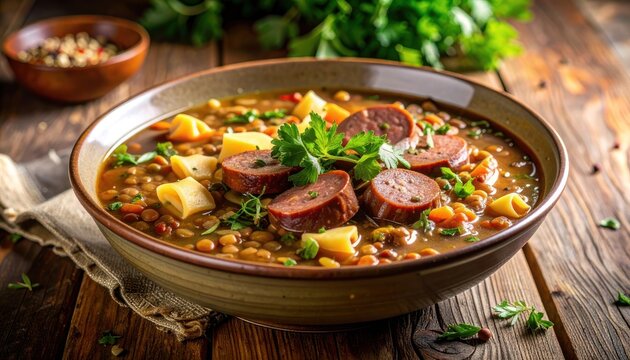 Rustic warmth and hearty sustenance