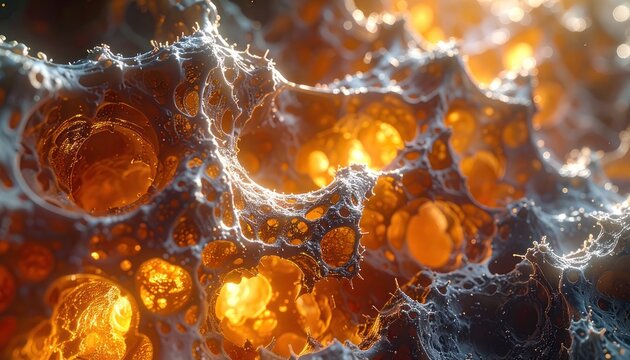 Ephemeral luminescence, fractal patterns, and chromatic depths.