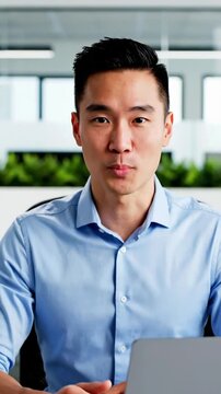 Call center agent assists buyer through video call for VSRExport sales consultation