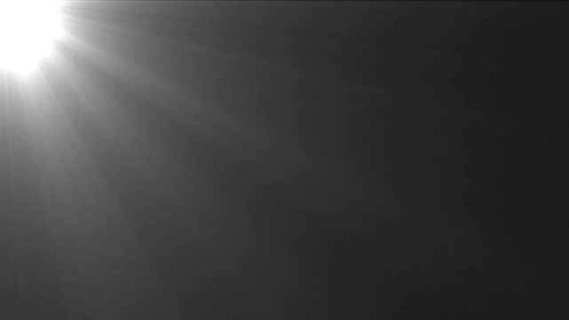 High-quality stock footage of sun rays light effects, overlays or flare glow array isolated on black background. overlay, light transition. white sunlight disco nightclub rays of beams of sunray light