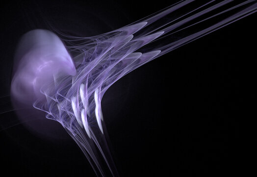 Crazy mystical coloured light effects. Incredible combinations of abstract light lines