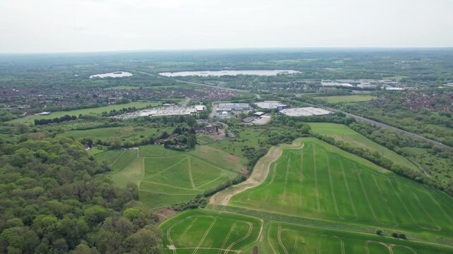 Aerial view of Calcot in Tilehurst of Reading, Berkshire of United Kingdom