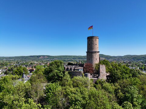 View of Godesburg Castle in Bonn Bad Godesberg on the Rhine