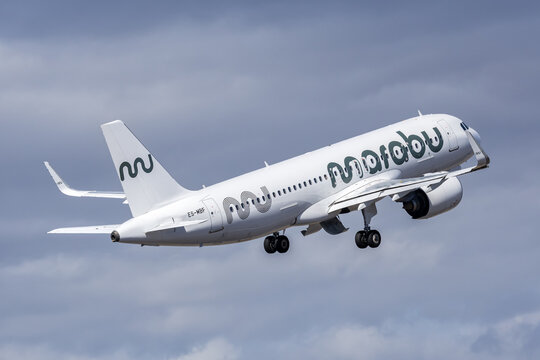 Marabu Airlines Airbus A320neo airplane at Tenerife South airport in Spain