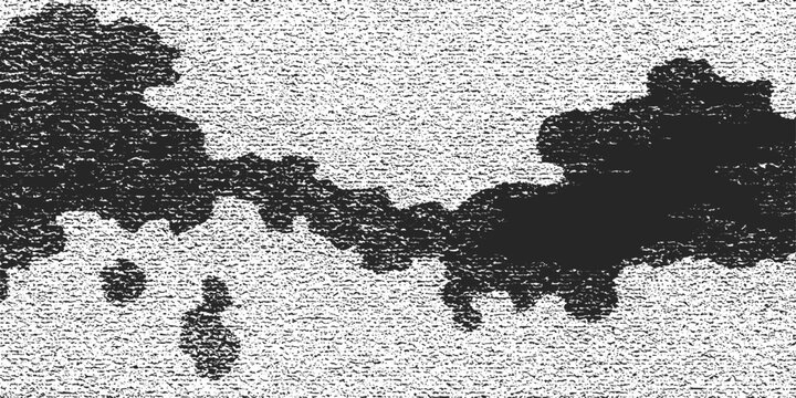 A vintage black and white grunge map texture vector illustration on an old rough paper surface backdrop