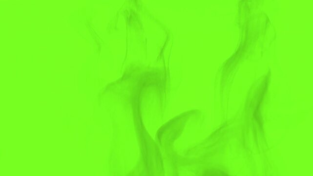 Black Smoke Overlay on Green Screen for Cinematic Effects