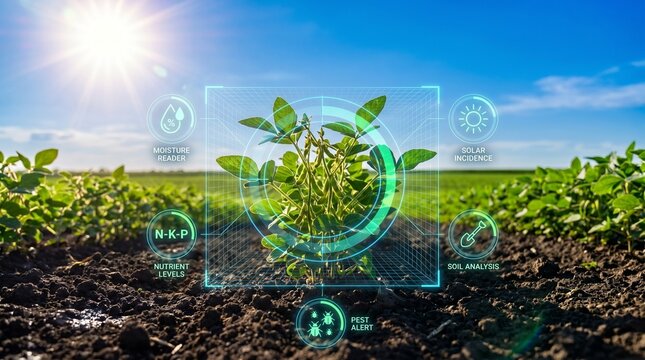 Smart Farming Technology: Digital Monitoring and Precision Agriculture in a Soybean Field