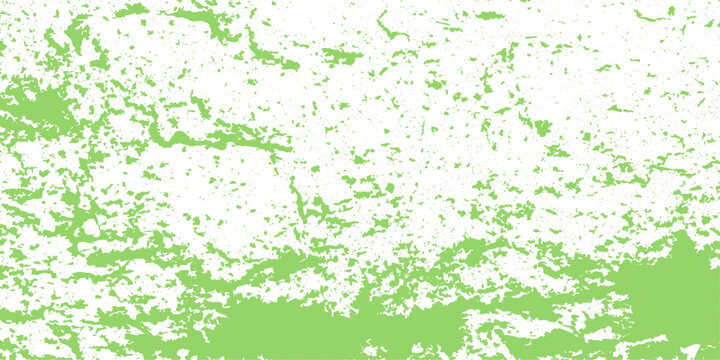 An abstract green grass background featuring a watercolor paint splash texture with grunge ink splatters and a spring leaf pattern for a nature wallpaper design