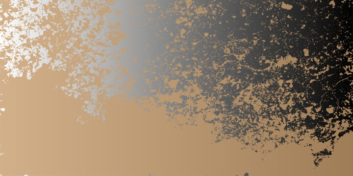 An abstract grunge background vector illustration featuring a winter snowflake pattern and gold star decorations on a cold holiday texture frame