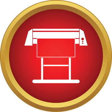 Plotter machine icon representing large format printing