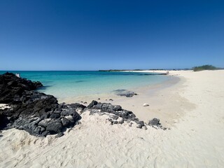 beach and sea, playa las bachas, Galapagos 