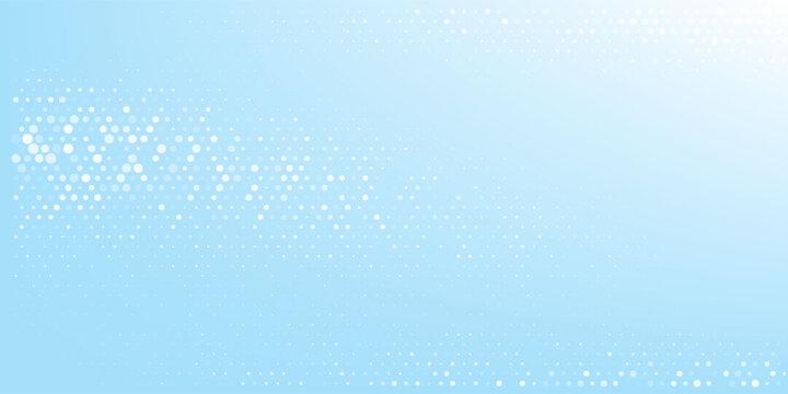 Dot white blue pattern screen led light gradient texture background. Abstract technology big data digital background. 3d rendering.