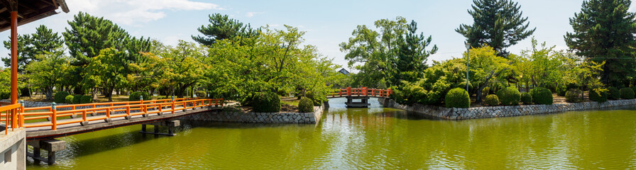 Fototapeta premium 夏の桑名城跡を散策（パノラマ）