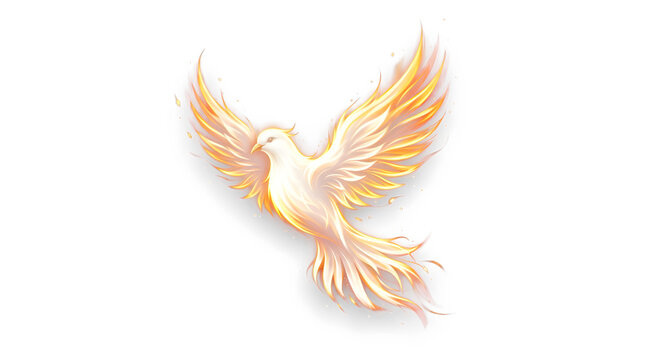 Pentecost Holy Spirit Fire Dove PNG