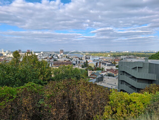 Obraz premium View of the old Podil, the city of Kyiv, the capital of Ukraine
