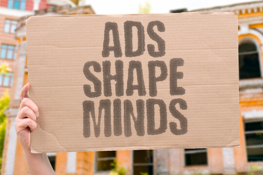 "Ads Shape Minds" Repeated ad exposure during formative years shapes brand attitudes. REPEATED. COMMERCIAL. EXPOSURE. FORMATIVE. ATTITUDES.