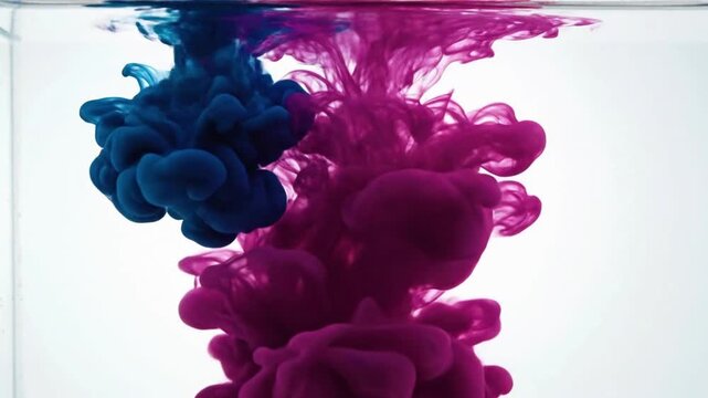 Ink runs and blots in water create beautiful patterns for VSRExport project