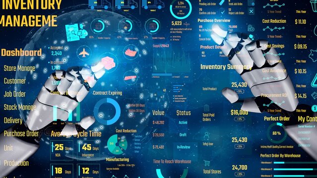 AI manages inventory dashboards through virtual assistant analytics, smart tracking systems, and artificial intelligence for warehouse and procurement efficiency. Thunk