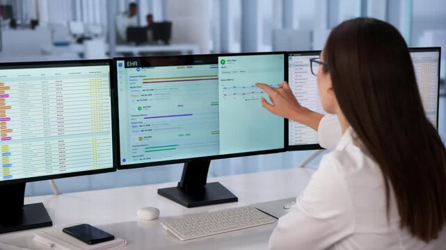 Healthcare Professional Reviews Patient Electronic Medical Records