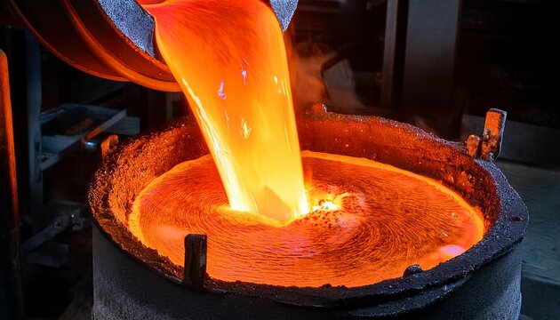 metal smelting liquid metal liquid metal casting high temperatures steel cast iron aluminum copper iron
