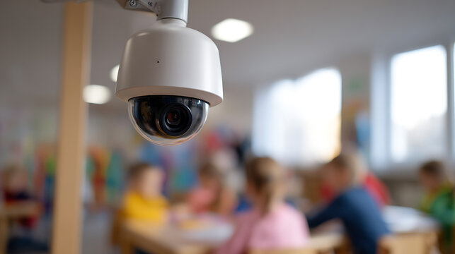 Security Camera Overlook: Digital Surveillance System Monitor Children in Classroom Environment Providing Safety and Protection for Educational Spaces