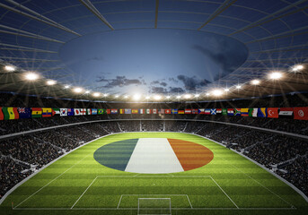 Stadion 2026 Fahnen Frankreich © OH