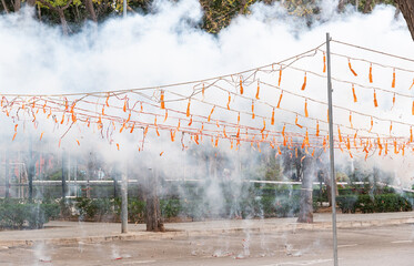 Powerful Fireworks - Traditional Fallas Festival Explosion © Hector