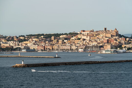 Historic center of Cagliari in Sardinia Italy