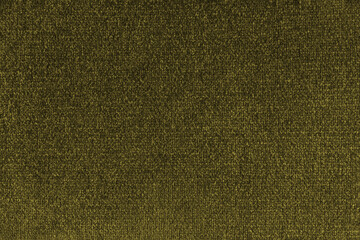 Fototapeta premium Close up, macro of khaki fabric texture with soft velvet, fluffy woven surface, rich textile detail. Knitted jersey cloth background, backdrop, wallpaper for design, fashion or interior projects