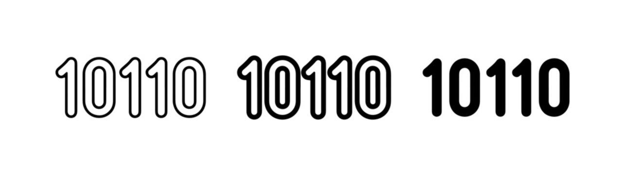 Binary Code 10110 Variations, Digital Data Representation, Computer Science Symbols, Technology Concepts