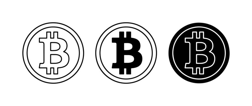 Bitcoin Icons, Cryptocurrency Symbols, Digital Currency Logos, Blockchain Technology Graphics, Financial Icons, Crypto Coin Illustrations, Monetary Icons