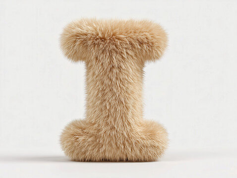 White background image of a 3D cartoon style plush toy resembling a penis, made of furry material The texture and shape mimic an uncircumcised male paw, with no distractions or other o - AI-Generated