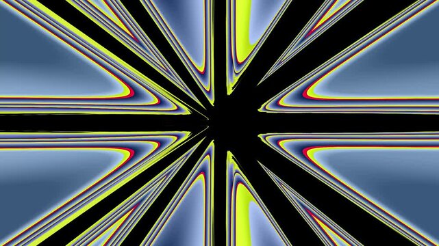 Precision radial iris abstract loop with fine lines rotating geometric pattern