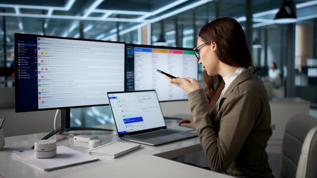 Project Manager Sending Clear Voice Message