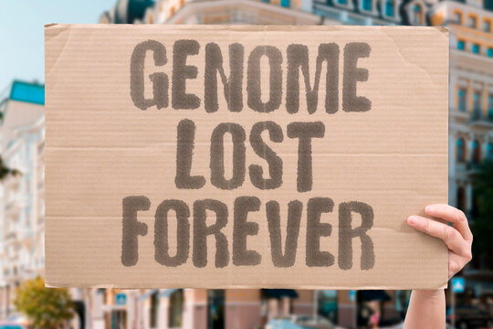 "Genome Lost Forever" Once a crop variety is extinct, its unique genetic data is permanently lost. CROP. VARIETY. EXTINCT. GENETIC. PERMANENTLY.