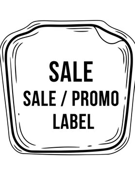 Sale Promo Discount Label Tag Icon.