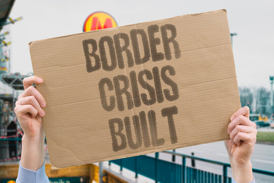 "Border Crisis Built" State actors orchestrate border surges to manufacture political instability. STATE. ACTORS. ORCHESTRATE. SURGES. INSTABILITY.