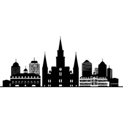 Fototapeta premium New Orleans Skyline Vector Icon