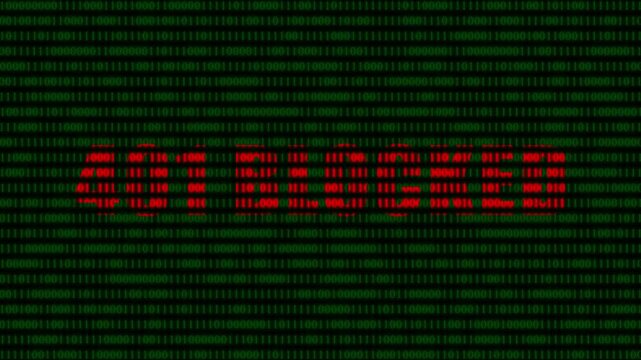 401 unauthorized access error message on digital binary code background, cyber security and, network hacking concept