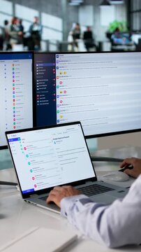 Business Manager Using Secure Email Platform