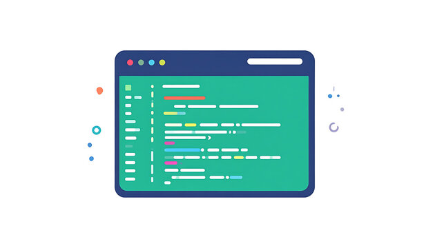 Computer screen displaying programming code with colorful syntax highlighting, coding process, software development, IT industry, digital technology