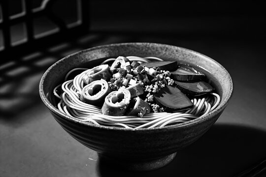 Guiyang Chang Wang Mian noodle soup in a ceramic bowl