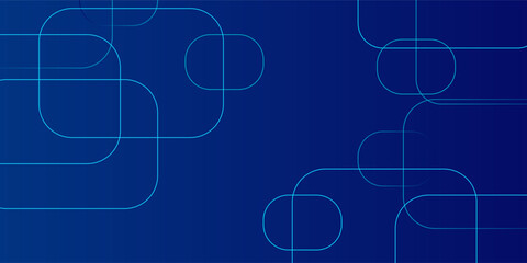 Fototapeta premium Abstract dark blue background featuring glowing cyan geometric circuit lines . eps 10 . walpaper ,vector illutration