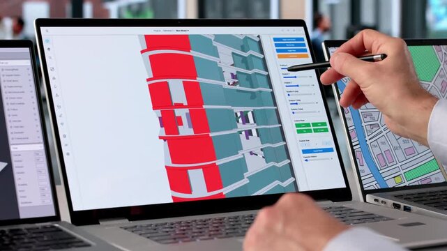 Engineer Uses Computer Software