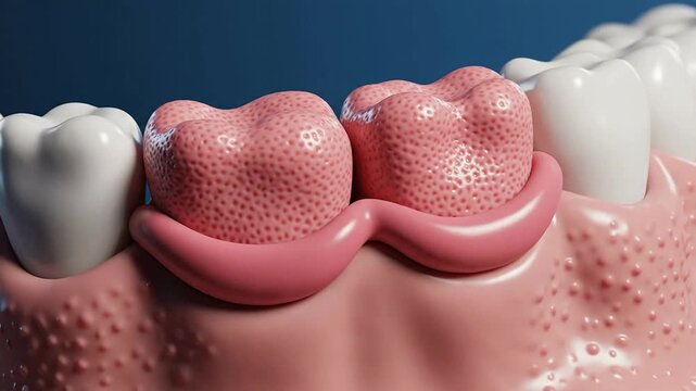 CGI Representation of Dental Soft Tissue Healing Collar Concept for Restorative Dentistry Applications in Oral Health Management