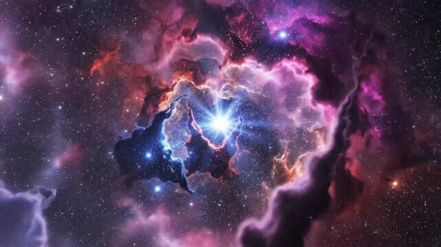 Explore the Orion Nebula through a space flight render by VSRExport and discover cosmic wonders