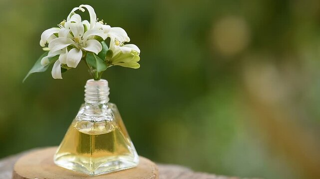 Andaman satinwood or Murraya paniculata branch flowers